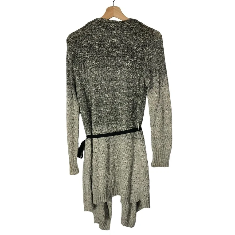 Simply‎ Vera Vera Wang Gray Ombre Knit Cardigan Sweater M